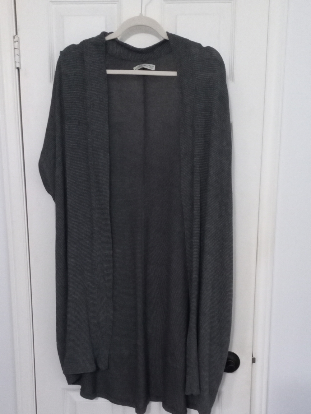 Women's Open-Front Gray Sweater Cardigan By Abercrombie & Fitch